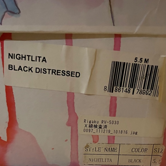 JEFFREY CAMPBELL 5/5.5/6 Night-Lita NIGHTLITA Heelless Lace Up Bootie - Picture 5 of 13